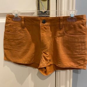 Joe’s Jeans Camel Suede Shorts Size 25